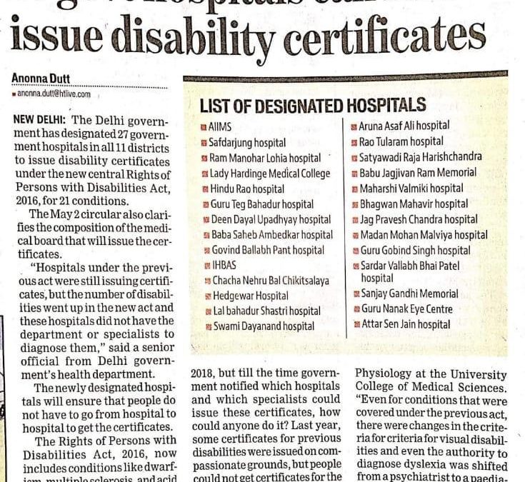 27 govt hospitals can now issue disability certificates